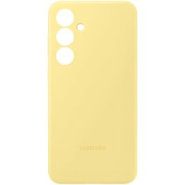 Samsung EF-PS721 Funda de Silicona para Galaxy S24 FE, 17 cm (6.7"), Amarilla. Protección contra golpes y rayones