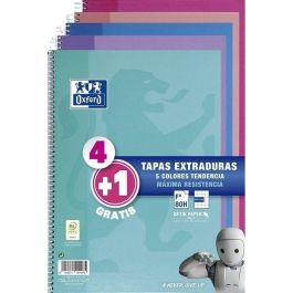 Oxford Cuaderno Espiral Write&Erase 80H Folio 4x4 mm C-Margen Tapa Extradura Pack 4+1 Ud C-Surtidos Tendencia Precio: 16.78999993. SKU: S8414378