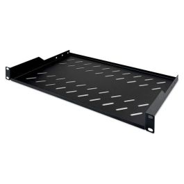Digitus Estante Fijo Perforado 1U para Racks 19" Profundidad 400mm, 45x483x250 mm, Carga hasta 15 kg, Negro RAL 9005