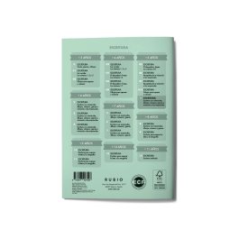 Rubio Cuaderno Caligrafía Nº 1 para Desarrollo de Destrezas Motrices en Lenguaje Escrito