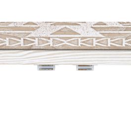 DKD Home Decor Armario Boho Natural Blanco 42 x 180 x 80 cm