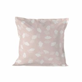 Funda de almohada HappyFriday Basic Kids Clouds Rosa 80 x 80 cm