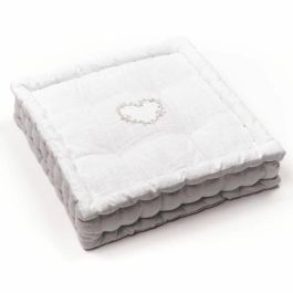 Today TOD1700239379098 Cojín de suelo HOY CHARME, Slub Chambray con Bordado Constance, 40x40x10 cm Precio: 25.69000005. SKU: B19YLBF4FF