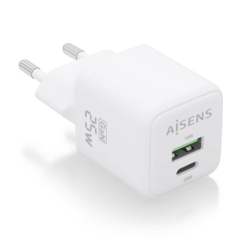 AISENS - CARGADOR GaN 25W, 1xUSB-C PD3.0 QC4.0, 1xUSB-A QC3.0, BLANCO Precio: 6.7899997. SKU: B1GBD4JTTW