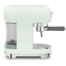 SMEG ECF02PGEU Máquina Espresso Manual 1.1L 1350W 15 Bar Vaporizador Doble Salida Dos Tazas Molido Verde Pastel