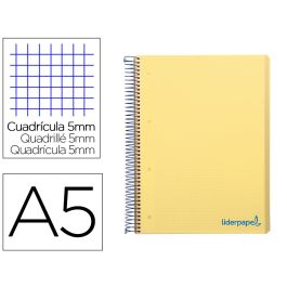 Cuaderno Espiral Liderpapel A5 Micro Wonder Tapa Plastico 120H 90 gr Cuadro 5 mm 5 Bandas 6 Taladros Color Amarillo Precio: 5.9168995402. SKU: B189ZATCJL