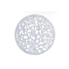 Decoracion Pared Arabe DKD Home Decor Blanco 2 x 80 x 80 cm