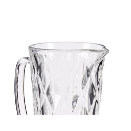 Vivalto Jarra de Agua 1L Diamante Vidrio Transparente 12x19.5x17.7 cm