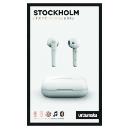 Urbanista STOCKHOLM Auriculares Inalámbricos Intraurales Bluetooth 5.0 Blanco, Micrófono Integrado, 14 Horas de Batería, Control Táctil