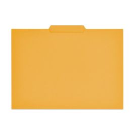 Gio Subcarpeta Con Pestaña Central Folio Cartulina 250 gr Amarillo Intenso -50U-