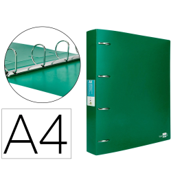 Liderpapel Carpeta 4 Anillas 40 mm Polipropileno DIN A4 Verde Translucido Precio: 4.49999968. SKU: B156CLSRCH