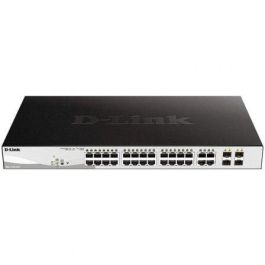 D-Link DGS-1210-24P/E Switch Gestionado Gigabit 24 Puertos RJ45 (12 PoE) 10/100/1000 con 4 Ranuras SFP