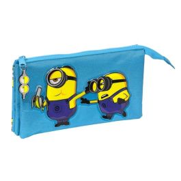 Portatodo Triple Minions Minionstatic Azul (22 x 12 x 3 cm) Precio: 7.49999987. SKU: S4306299