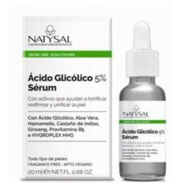 NATYSAL Ácido Glicólico 5% Sérum Tónico Exfoliante Facial 20ml - Tonifica, Reafirma y Elimina Células Muertas para Piel Bonita Precio: 15.49999957. SKU: B1KJZ82Y48