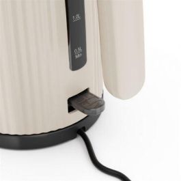 Princess 236048 Hervidor de Agua Wave Beige 1.7L 2200W con Apagado Automático y Filtro Extraíble