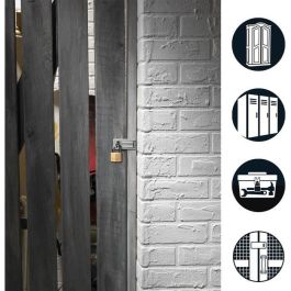 Master Lock Paquete Candado Hasp y Cerrojo Cuerpo Acero Endurecido 8.9 cm + Candado Latón 40 mm