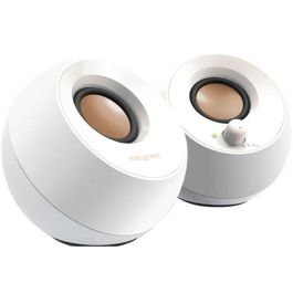 Creative Pebble 2.0 Altavoces USB, Diseño Elegante, Sonido Elevado 45°, Sistema 2.0, Control de Volumen Frontal