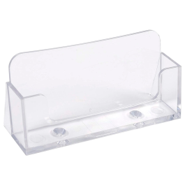 Exacompta Portatarjetas de visita metacrilato cristal transparente 34x102x47 mm