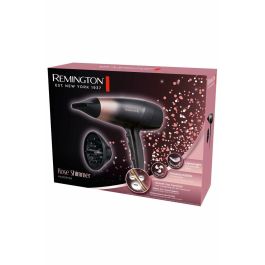 Remington Secador de Pelo Rose Shimmer 2200W Negro/Rosa con Gancho para Colgar
