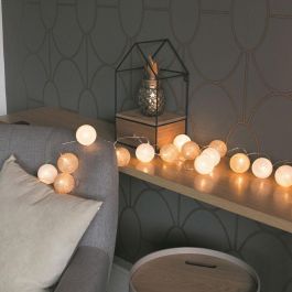 Home Deco Light Guirnalda Luz 20 Led Blanco y Oro para Decoración Hogar