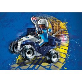 Playmobil Policía Speed Quad City Action, Vehículo de Juguete para Niños de 4 Años