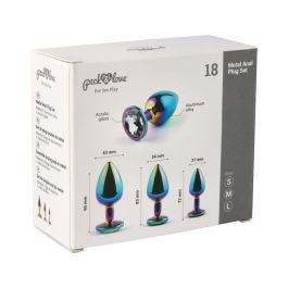 Plug Anal Pick&Love Nº 18 Multicolor 3 Piezas (8,3 cm) (9,5 cm) (7,6 cm)