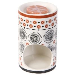 Home Deco Factory Mirage Quemador Esencias Con Cera Perfume Dorado Sándalo Canela Ámbar Beige Almizcle Blanco