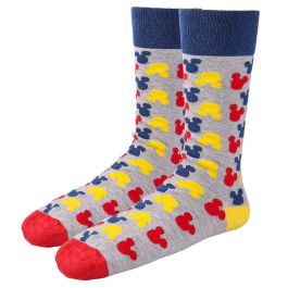 Cerdá Calcetines Mickey Disney Set de 3 para hombre Tallas 40-46 de algodón