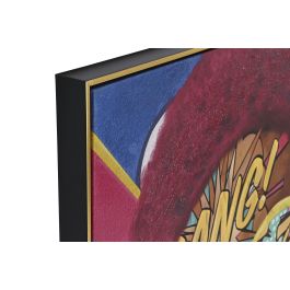 DKD Home Decor Cuadro Moderno Multicolor Pintado a Mano Lienzo/PS/Abeto 3.7 x 122 x 82 cm (2 Unidades)