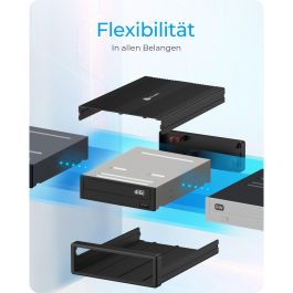 ICY BOX IB-525-U3 Carcasa Externa para Disco de 5.25" USB-B 3.2 Gen 1 Tipo C Negro