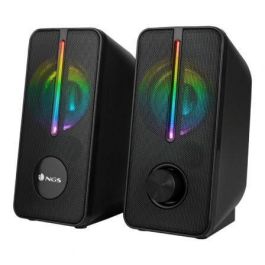 NGS GSX-150 Altavoces estéreo 2.0 con máxima potencia 12W, iluminación LED RGB, alimentación USB, negro, para PC/Portátil Precio: 19.89000057. SKU: S0230572