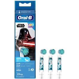 Oral-B Cabezales de Recambio Kids Star Wars 3-Pack Blancos Extrasuaves para Cepillo Eléctrico Niños +3 Años