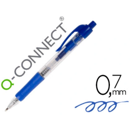 Q-connect Bolígrafo Retráctil con Sujeción de Caucho Tinta Aceite Azul Trazo 0,7 mm Precio: 5.50000055. SKU: B1GVXRQP57