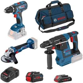 Bosch Pro 3 HERRAMIENTAS: Taladro GSR 18V-55 + amoladora GWS 18V-10 + taladro GBH 18V-26 + 1xProCORE18V 8.0Ah GAL 1880 CV