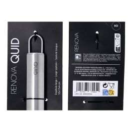 Quid Espátula Larga Renova Acero Inoxidable 32 cm (12 Unidades) Apta Lavavajillas Mango Acero Metalizado