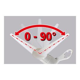 Wolfcraft 4366000 Kit 2 Puntas Cartucho Articuladas Ángulo Ajustable 90° para Zonas Inaccesibles