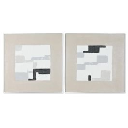 Cuadro Urban DKD Home Decor Beige Blanco 4 x 82 x 82 cm (2 Unidades) Precio: 179.49999947. SKU: B17Y2ZXNKA