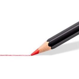 STAEDTLER Lápices de Colores Blandos, Surtido de 12 Unidades (Negro, Azul, Burdeos, Marrón, Verde, Naranja, Melocotón, Rojo, Amarillo)