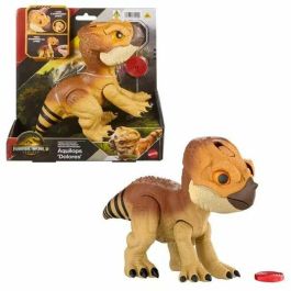 Mattel Figura Dinosaurio Jurassic World Aquilops con Sonidos - Incluye 3 Pilas LR44, Edad 4+ años