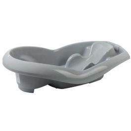 Thermobaby TUB LAGOON Bañera Evolutiva Bebé con Asiento Integrado 0-12 Meses para Recién Nacido y Niño Pequeño Gris
