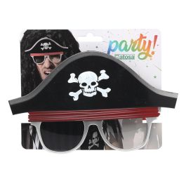 Gafas Capitán Pirata Divertidas con Parche, Barba y Pañuelo para Fiestas Temáticas