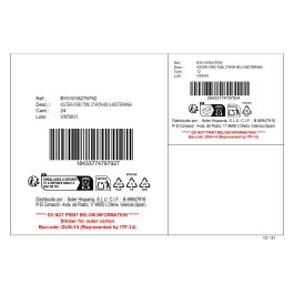 Inde Aceitera de Vidrio 750 ml con Tapón ABS La Mediterránea - Botella de Aceite para Cocina (24 Unidades)