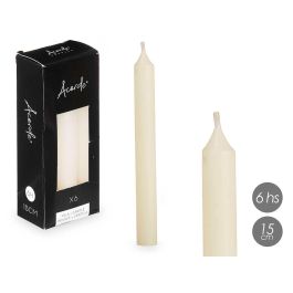 Set 6 Cirios Crema 15 Cm 6 Horas Acorde (12 Unidades) Set 6 Cirios Crema 15 Cm 6 Horas Acorde (12 Unidades)