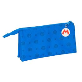 Portatodo Triple Super Mario Play Azul Rojo 22 x 12 x 3 cm