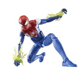 Hasbro Marvel Legends Series Figura Coleccionable Miles Morales Spider-Man 2 Gamerverse Traje mejorado 15cm Articulada 4 accesorios