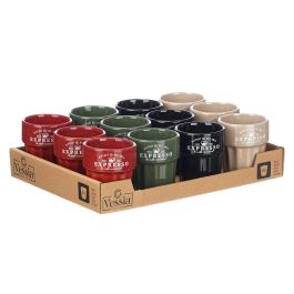 Vessia Vaso Expresso 80 ml Surtidos Colores Neutros 6x6x7 cm Loza Apto Lavavajillas Microondas Nevera (Set de 36)