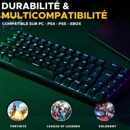 The G-Lab THE3760162052169 KEYZ TITAN Teclado Gaming Mecánico Interruptor Rojo Triple Modo Inalámbrico RGB The G-Lab THE3760162052169 KEYZ TITAN Teclado Gaming Mecánico Interruptor Rojo Triple Modo Inalámbrico RGB