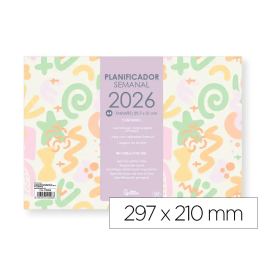Liderpapel Planning Semanal Joven 2026 29,7x21 cm Din A4 con Pegatinas Papel 104 gr Precio: 16.2624. SKU: B12ER439N3