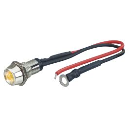 Led Control Light Chrome Amarillo 1 Piece Diam. 10 mm FO33147