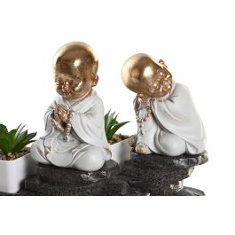 Figura Oriental DKD Home Decor Dorado Negro 7.5 x 25 x 21 cm (2 Unidades)